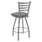 Holland Bar Stool Co 30" Swivel Bar Stool, Nickel Finish, Canter Grey Seat X410 - alternate 3